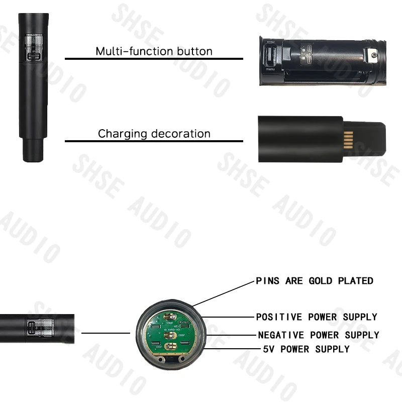 Qlxd B58 Headband Lavalier Professional Wireless Microphone Set Stable Transmission Suitable for Stage Performance Equipment