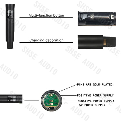 Qlxd B58 Headband Lavalier Professional Wireless Microphone Set Stable Transmission Suitable for Stage Performance Equipment