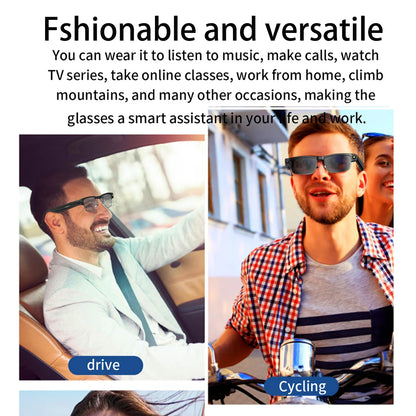 Okulary AI Smart Camera HD Tłumaczenie w Czasie Rzeczywistym Bezprzewodowe Bluetooth Połączenia Dotykowe Sportowe dla Mężczyzn Muzyczne Okulary z Tłumaczem Języka