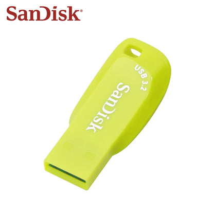USB 3.2 Sandisk CZ410 USB Flash Drive 32GB 64GB 128GB High Speed Pen Drive Yellow Memory Stick Original pendrive Mini U Disk