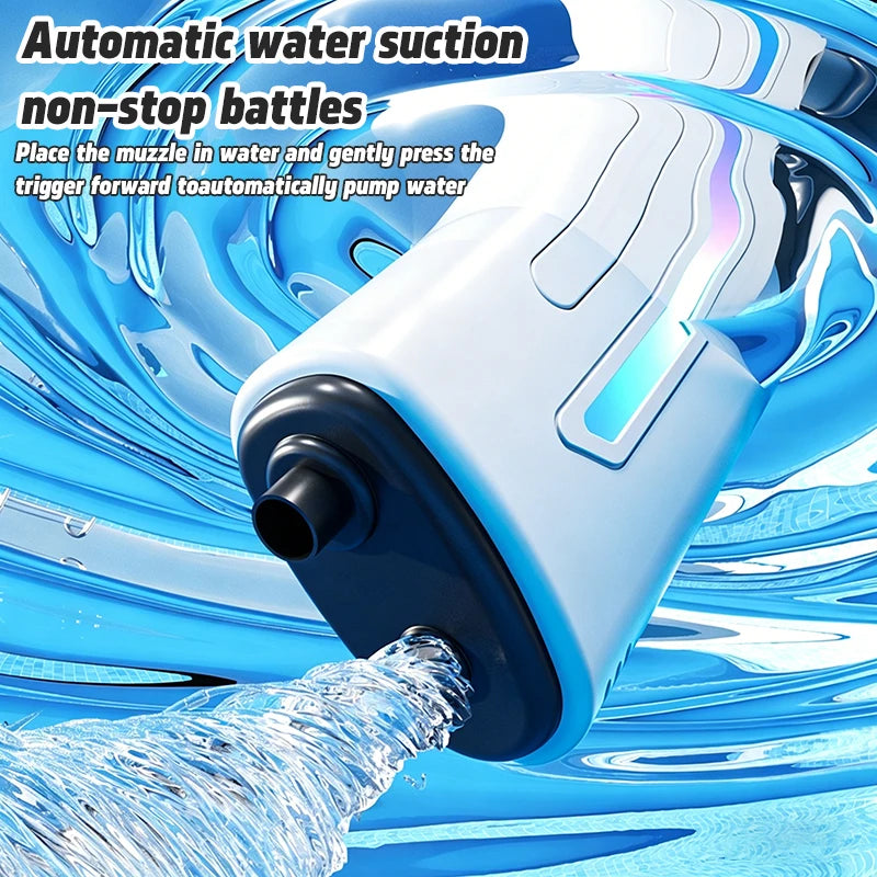 2026 New Pulse Electric Water Gun Fully Automatic Large Capacity Continuous Shooting Children's Beach Water Gun Party Toy