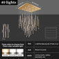 Hotel lobby LED Chandelier Luxury Villa hall Living room Crystal Chandeliers Customable High Ceilings Chandelier