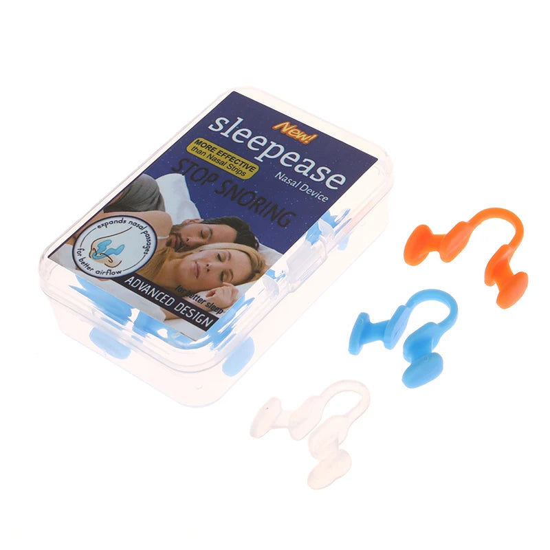 Anti Snore Nasal Dilator Stop Snoring Silicone Nose Clip Sport Easy Breath Nasal Clip Stop Snoring Aid Device Improve Sleeping