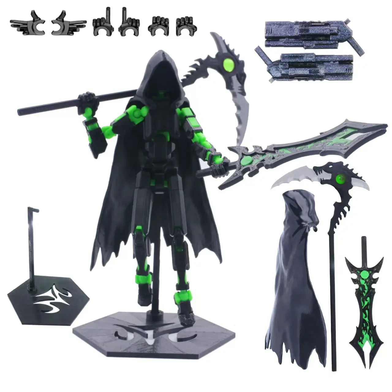 13 Action Figure Set 3D Printed Multi-Jointed Movable T13 Lucky13 Dummy Mobile Robot Desktop Decorations for Game Lovers Toy