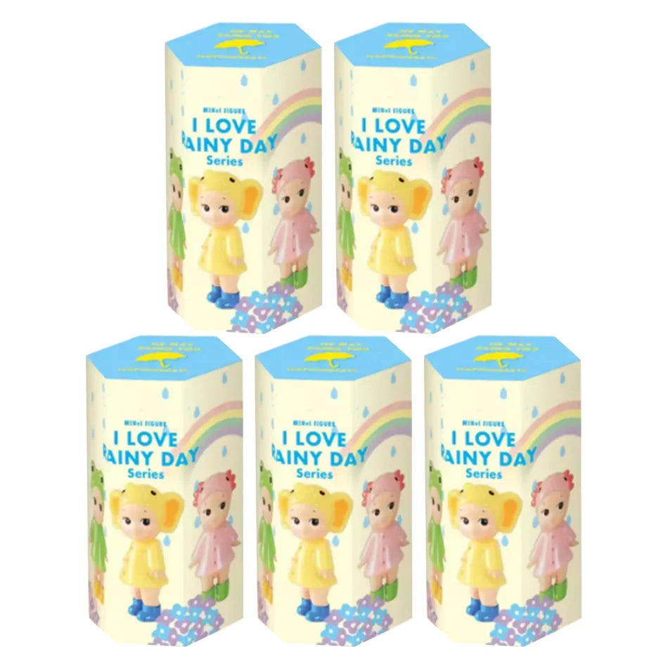 In Stock Mini I Love Rainy Day Series Blind Box Figure Cute Cartoon Doll Collectible Toy For Desktop Decoration Gift
