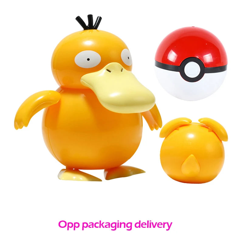 Pokemon ball deform Figure Pikachu Charizard Venusaur Blastoise Gyarados Solgaleo Lunala Action Figurine pokeball poke child Toy