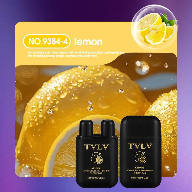 1Pc Energy Vapors Stick Double Hole Nasal Inhaler Aromatherapy Mints Lemon Mango Watermelon Energy Stick Energizing Energy Bar