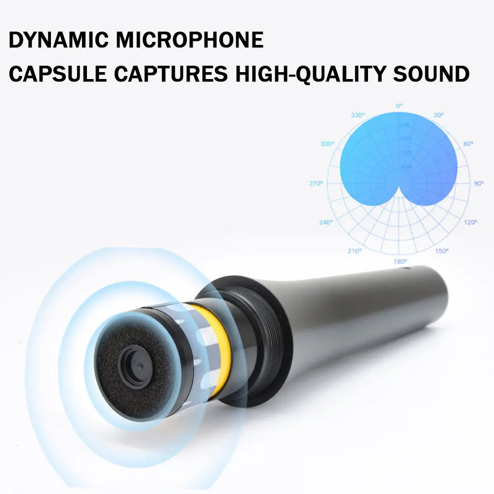 BA Dynamic Heart-Shaped Microphone 57A, Metal Construction, Suitable for Stage Singing, Compatible with Shure Karaoke BBOX