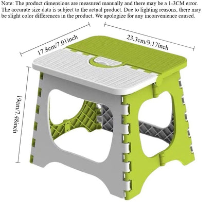 Portable Folding Plastic Stool Outdoor Fishing Camping Bench Small Mazar for Adult Kids Train Trip Garden Use