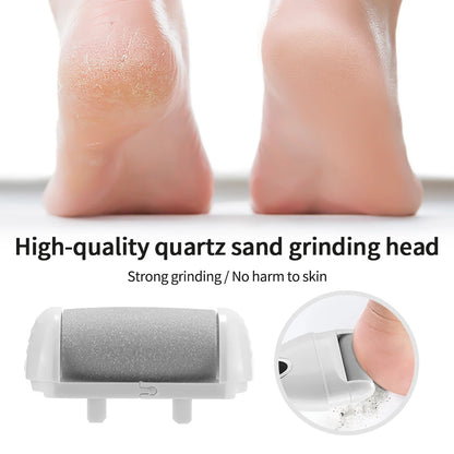 Rechargeable Electric Foot Grinder for Thick Faux Leather USB Personal Care Tool with Interchangeable Heads Grooming Tool