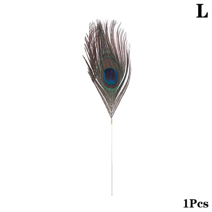 1/5Pcs Goose Feather Stick Ear Picking Elastic Earwax Cleaner Stick Massage Chicken Peacock Feather Silver Needle Ear Dig Tool