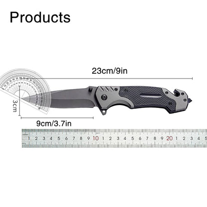 Portable Multifunctional Folding Survival Knife with Sharp Pocket Knife Suitable for Outdoor Camping and Wilderness Survival