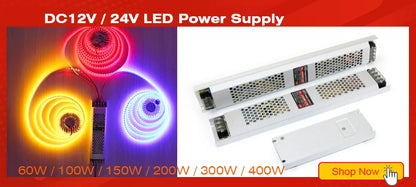 12V 24V LED Strip 2835 120LEDs/m Home Lamp Strip Pink Red Ice Blue Green Golden Yellow Orange Flexible Waterproof Soft Lamp Bar