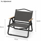 New Upgraded Kermit Chair 5 Gear Adjustable Angle Folding Chair Outdoor Camping High Back Chair Garden Recliner Fishing Chair