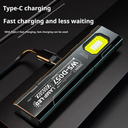 Keychain Flashlight USB-C Rechargeable 400mAh 550 Lumens Multifunctional Lighting Durable Mini Auto Repair Hat Clip Work Light
