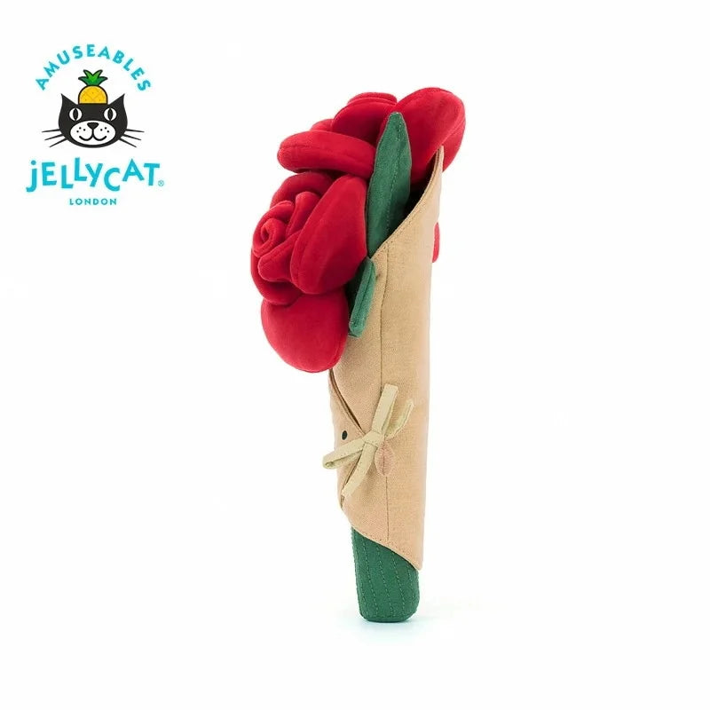 Jc Bunny;Crimson Dragon; Rose Bouquet; Plush Toy; Valentine's Day Gift 2026 New Year'sGift
