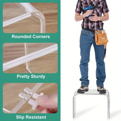 Nordic simple acrylic anti-skid footstool, acrylic stool, acrylic small footstool, transparent