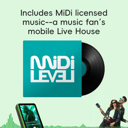 HiBy R1 MiDi HiFi Audio Music Player MP3 USB DAC WiFi Bluetooth 5.1 DSD256 PCM384kHz/32bit X1600E CS43131 MSEB Web Radio 1150mAh