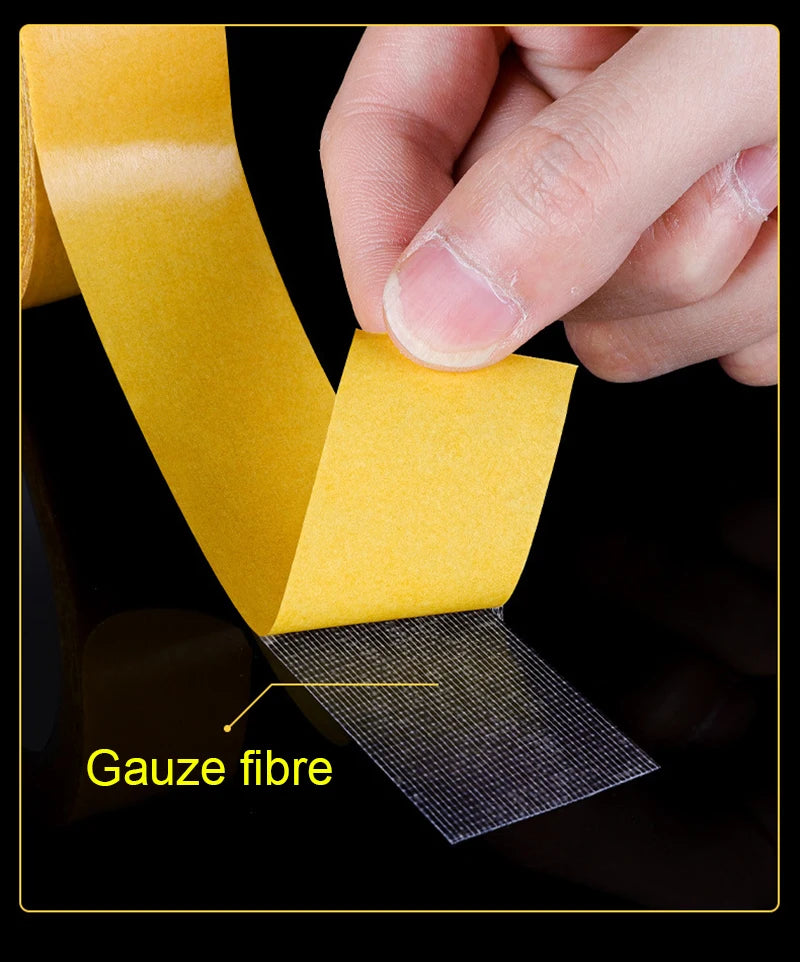 Ruban adhésif Double face à Fixation Super fin et solide, maille translucide robuste, étanche, sans trace, grille puissante 2030