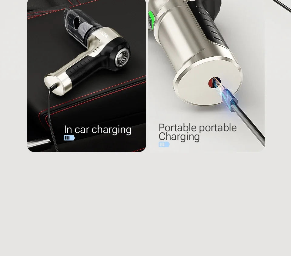 SZUK NEW C017MAX Car Vacuum Cleaner Wireless Mini Handheld Strong Suction Cleaning Machine Portable Vacuum Cleaner for Car Home
