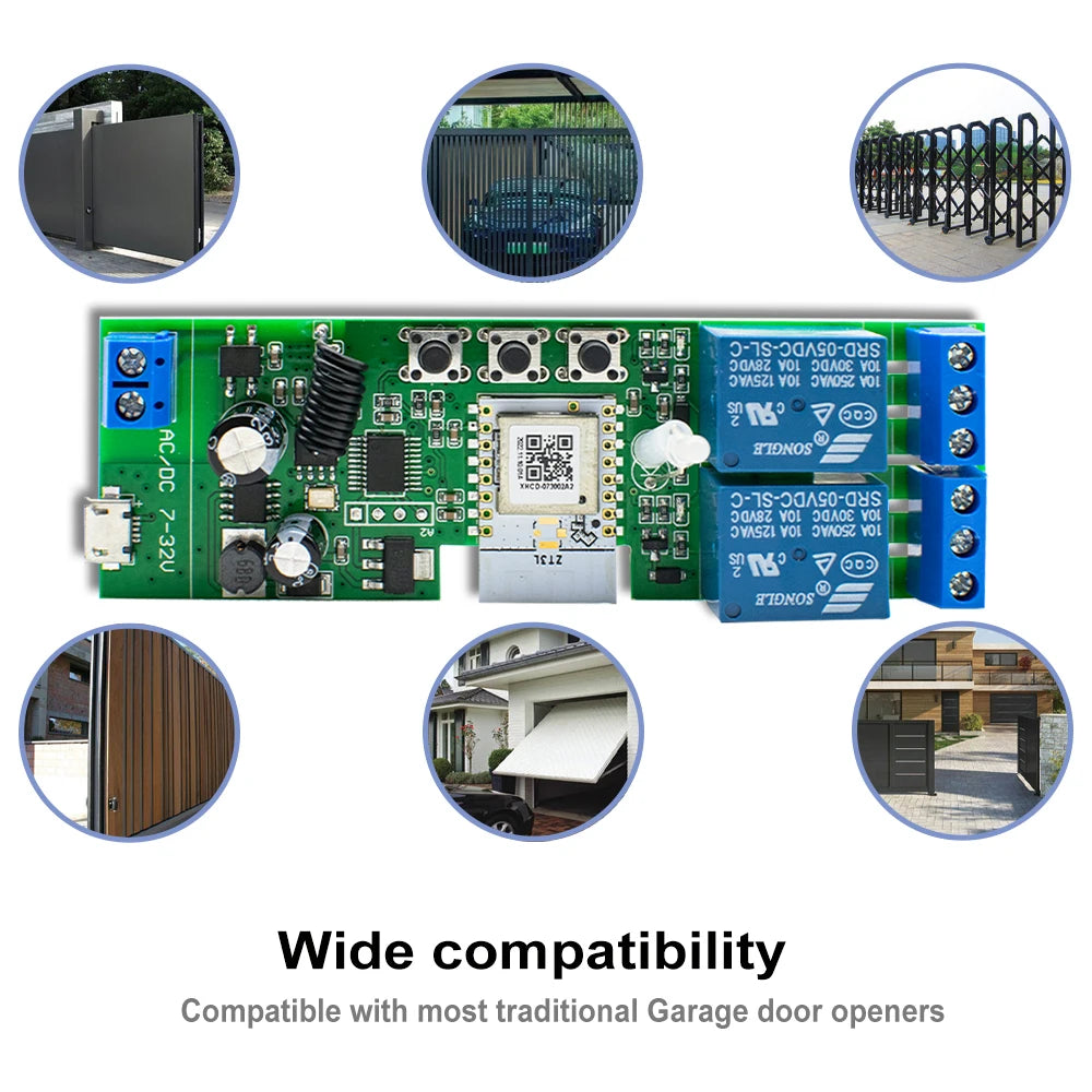 Alexa Smart Switch Zigbee Smart Home 2/1 Channels 220V 7-32V 85-250V 10A Relay Module Work With Alexa/Google Assistant