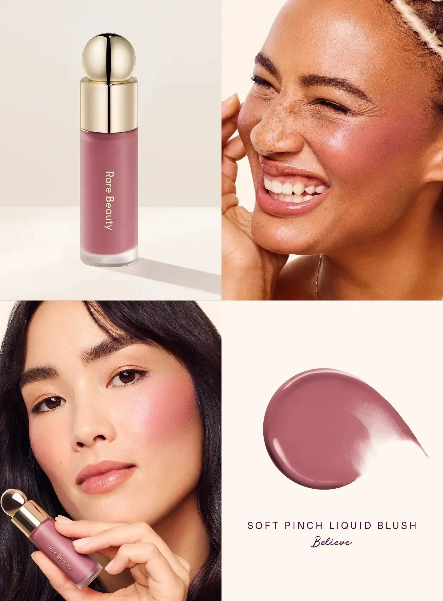 Rare Beauty Lipstick Liquid Blush Highlight Liquid Highlighter Lip Gloss Lasting Waterproof Moisturizing Plumping Makeup Product