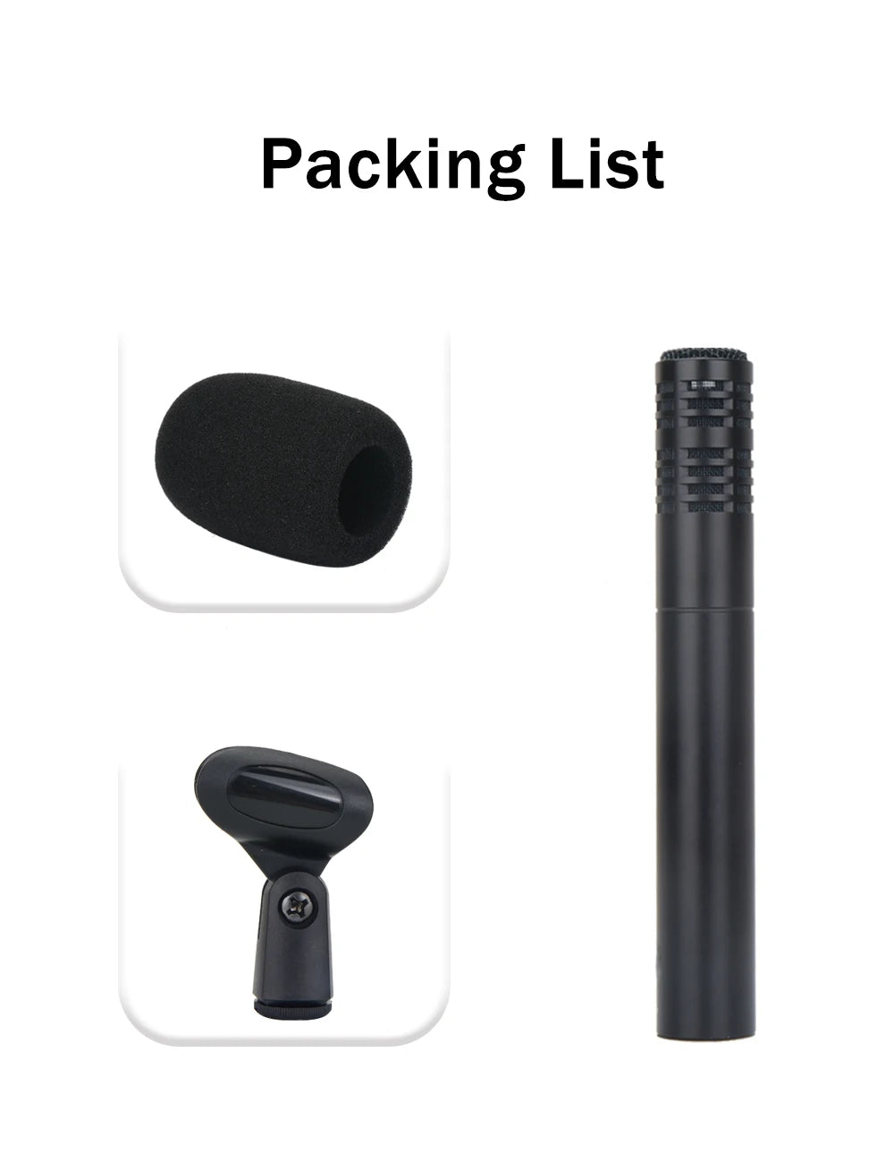 High-quality metal condenser microphone, durable and drop-resistant, suitable for live streaming, karaoke, and recording, univer