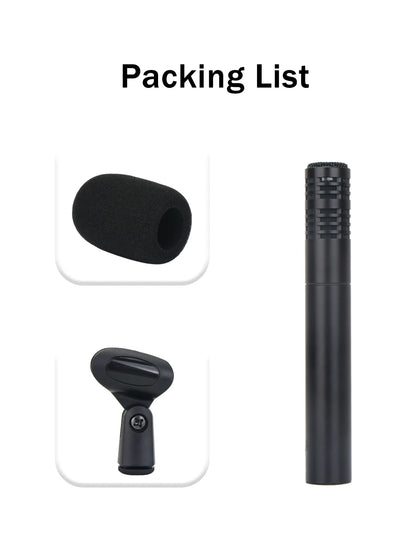 High-quality metal condenser microphone, durable and drop-resistant, suitable for live streaming, karaoke, and recording, univer