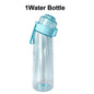 Flavored Water Bottle 650ml Sports Alr Up Drinking Bottle 7 Fruit Fragrance Pods Water Cup for Outdoor Camping Fitness Fashion