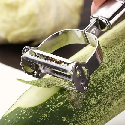 Stainless Steel Vegetable Peeler Multi Function Fruit Peeling Tool Potato Carrot Cucumber Shredder Kitchen Cooking Gadget
