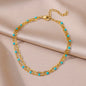 Stainless Steel Imitation Pearl Anklets for Women Gold Color Chain Ankle Bracelet Anklet Summer Beach Jewelry Accessories Gift