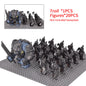 Giant Troll Monster 20Pcs Armored Orc Infantry Figures Medieval Army Building Bricks, Removable Shield Scene Collectible Toy﻿﻿