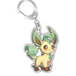 Keychain for Pokemon Charizard Vaporeon Leafeon Bag Charms Acrylic Anime Game Collectable Gifts Art Collection Toy Decoration