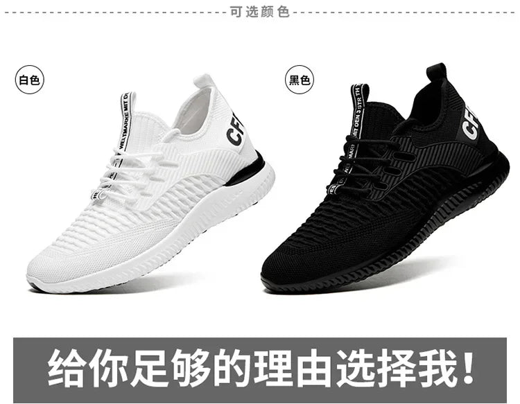 Men Breathable Height Increase Shoes  Lightweight Sneakers Invisible Height Increase Shoes 8cm Breathable Mesh Sneakers10cm