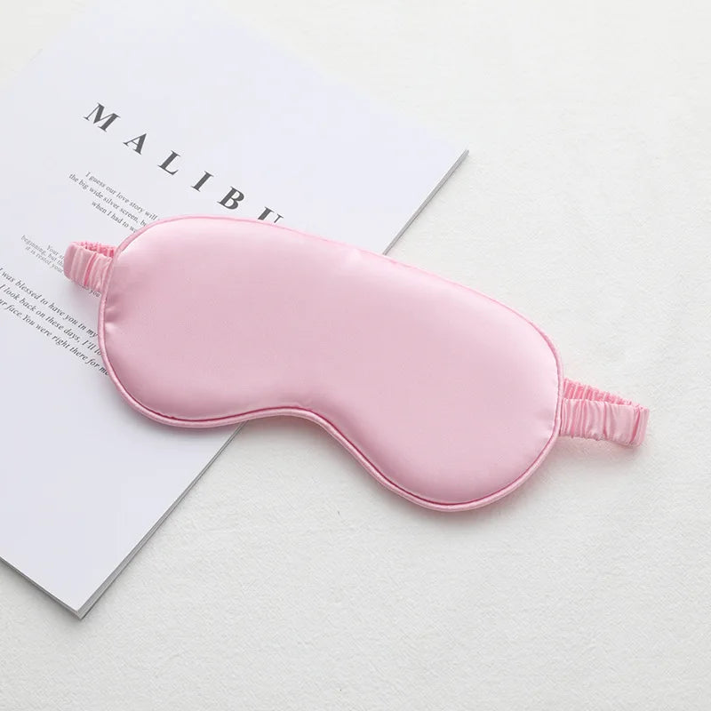 1pcs Imitated Silk Sleep Eye Mask Shading Patch Portable Travel Relax Eyepatch Lunch Break Cover Night Health Sleeping Shield