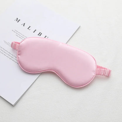 1pcs Imitated Silk Sleep Eye Mask Shading Patch Portable Travel Relax Eyepatch Lunch Break Cover Night Health Sleeping Shield