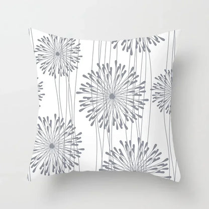 European Gray Pillowcase Geometric Pillow Cover Sofa Cushion Cover Garden Throw Pillows Hotel Outdoor Cushions car Chair 45X45cm