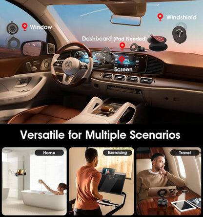 Car Mount Electric Vacuum Magnetic Holder 360° Adjustable Foldable Strong Suction Stand For GPS in Car For All Smartphones
