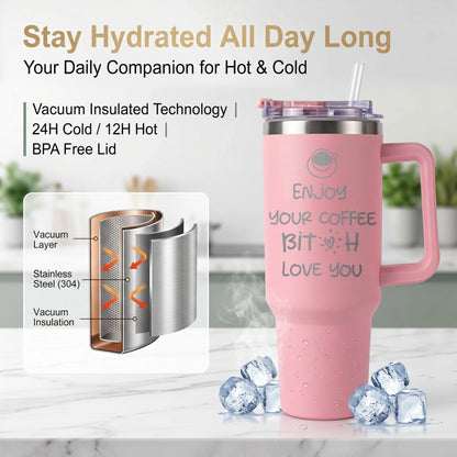 1000ML Large Capacity Stainless Steel Thermos Portable Vacuum Flask Insulated Tumbler With Handel Thermal Cup For Home Outdoor