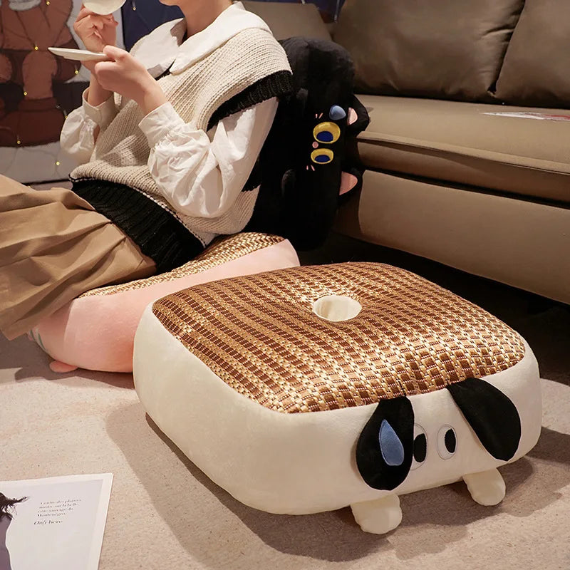Thickened Lazy Rattan Mat Home Soft Comfortable Floor Stool Tatami Cushion for Living Room Bedroom Floor Seating