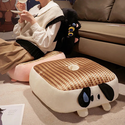Thickened Lazy Rattan Mat Home Soft Comfortable Floor Stool Tatami Cushion for Living Room Bedroom Floor Seating