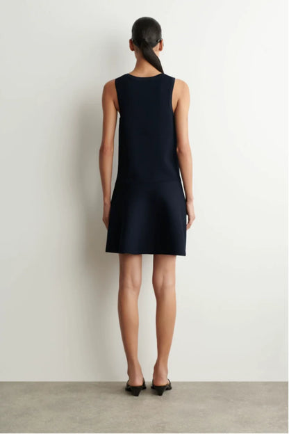 XIMIAN APPAREL 2026 YAZHIMEI Traf Cos Spring New Style of Women's Casual Standard Style Black A-Line Knitted Mini Dress