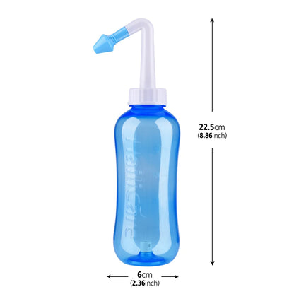 300ML Nasal Washing Bottle 2.7g Nose Wash Salt Nasal Irrigator Nose Aspirator Nasal Sinusite Allergic Rhinitis for Adult Kids