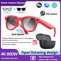 2026 Smart AI Glasses 4K HD Camera M02 Ultra ChatGPT 3600mAh Charging Case Power Bank 32GB Translation Music Video Sunglasses