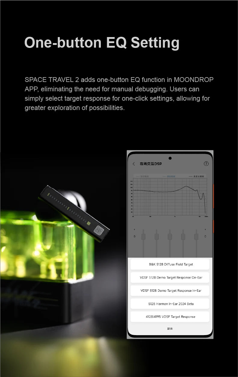 MOONDROP Space Travel 2 earphone HiFi Noise-Canceling TWS wiress Bluetooth 6.0 ANC Low-latency Game Mode SBC/AAC gaming headset