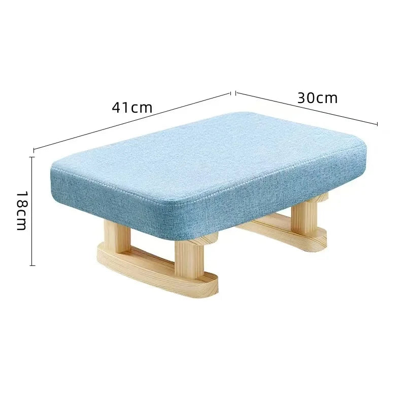 Creative Small Wood Chair Household Shoe Changing Stool Ins Sofa Living Room Foot Rest Stool Tea Table Children Bathroom Footsto