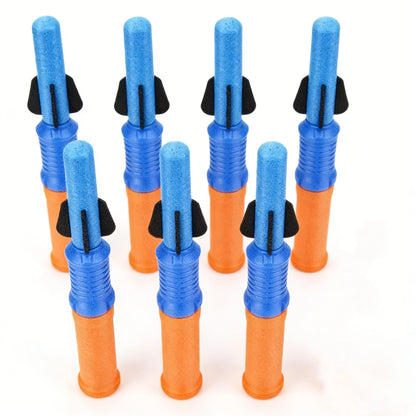 3/7pcs Hand-Propelled Rocket Launcher Toy Set Foam Rocket Children Outdoor Funny Summer Garden Game Birthday Gift Party Discount