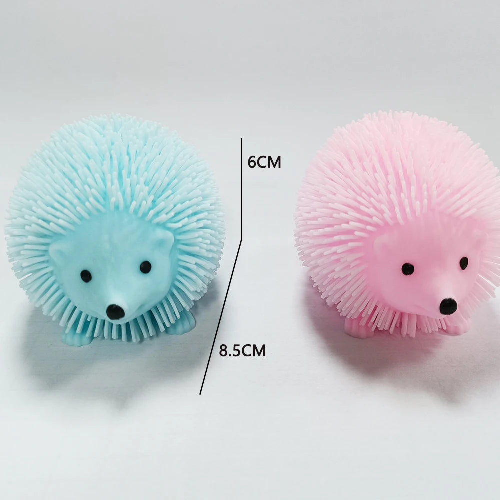 Hedgehog Balls Glitter Sensory Fidget Toys for Adults Funny Cute Squeeze Stress Relief Toys Birthday Party Favors Pinata Filler