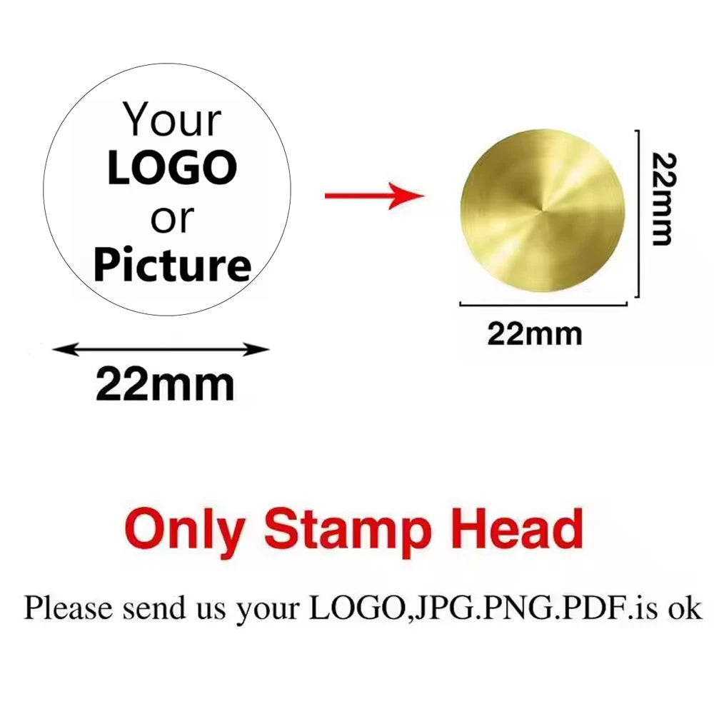 Logo Customize Clay Seal Set -22/25/30/35/40/50mm Customizable Pottery Design Craft Tool for Pottery Ceramic Custom Letter Stamp
