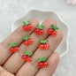 50Pcs New Cute 7-11mm Mini Strawberry, Cherry, Grape, Watermelon Series Resin Flatback Ornament Jewelry Making Manicure Hairwear